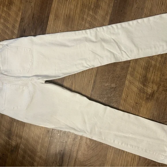 LRL Lauren Jeans Co. Ralph Lauren White Straight Leg Jeans Size 4P - Picture 5 of 9